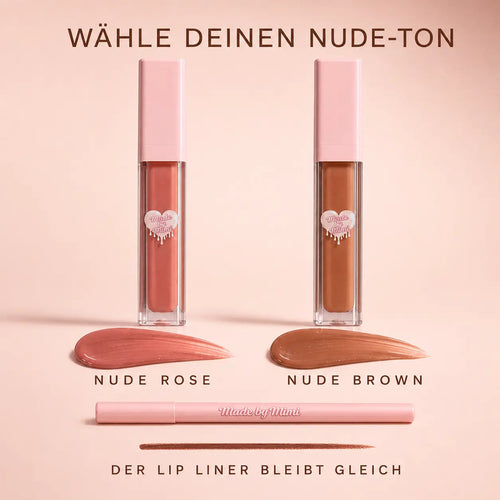 Made by Mimi Rafaeli Lip Kit Glow, Lipliner & Nude Lipgloss Set, 2-teilig