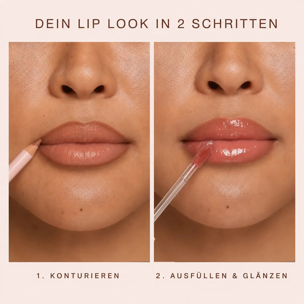 Made by Mimi Rafaeli Lip Kit Glow, Lipliner & Nude Lipgloss Set, 2-teilig
