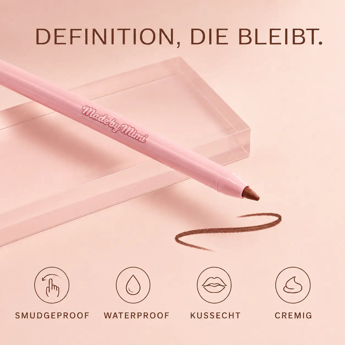 Made by Mimi Rafaeli Lip Kit Glow, Lipliner & Nude Lipgloss Set, 2-teilig