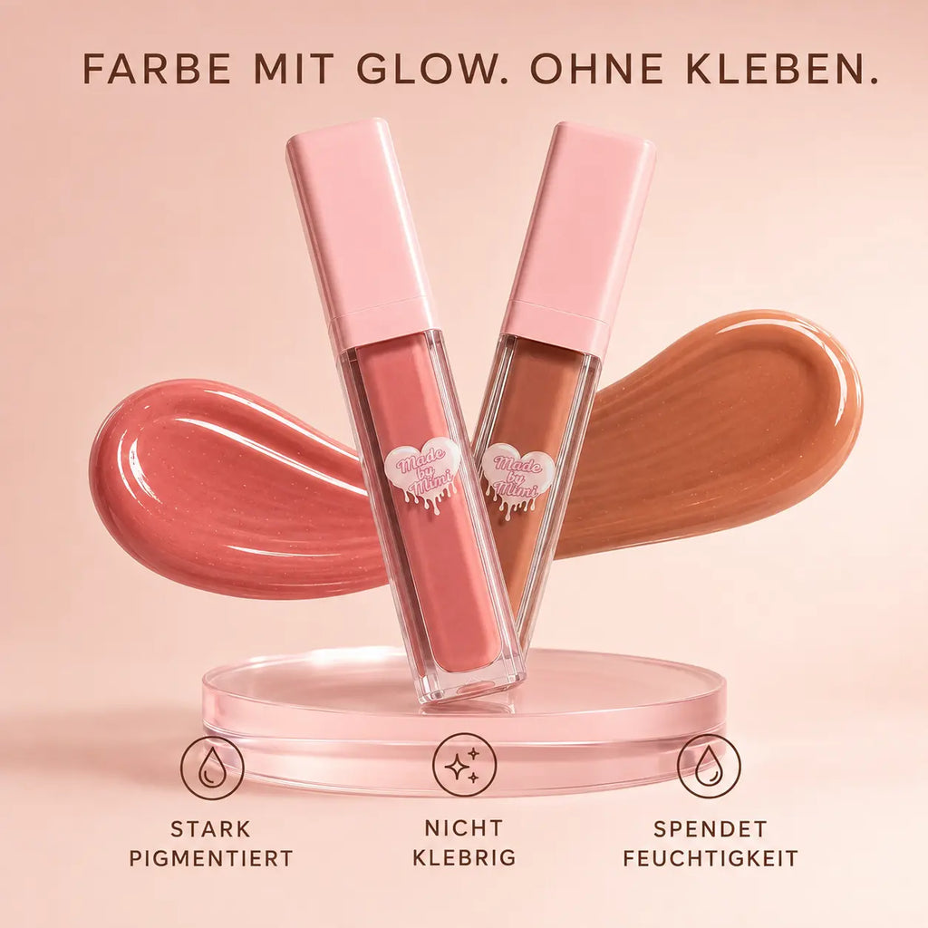 Made by Mimi Rafaeli Lip Kit Glow, Lipliner & Nude Lipgloss Set, 2-teilig