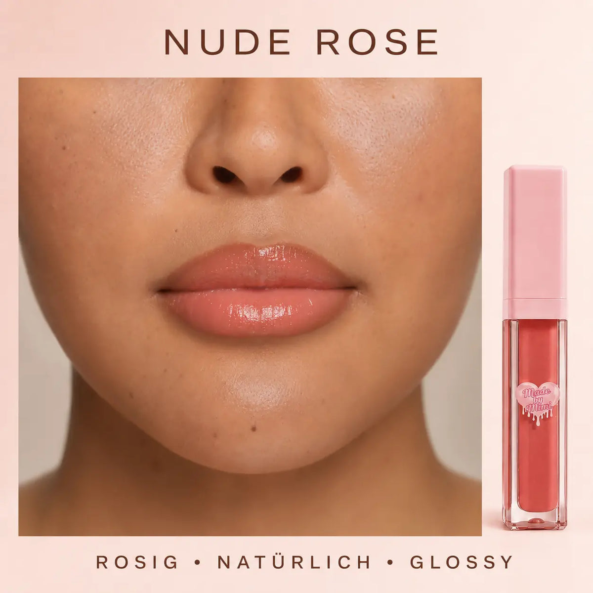 Made by Mimi Rafaeli Lip Kit Glow, Lipliner & Nude Lipgloss Set, 2-teilig